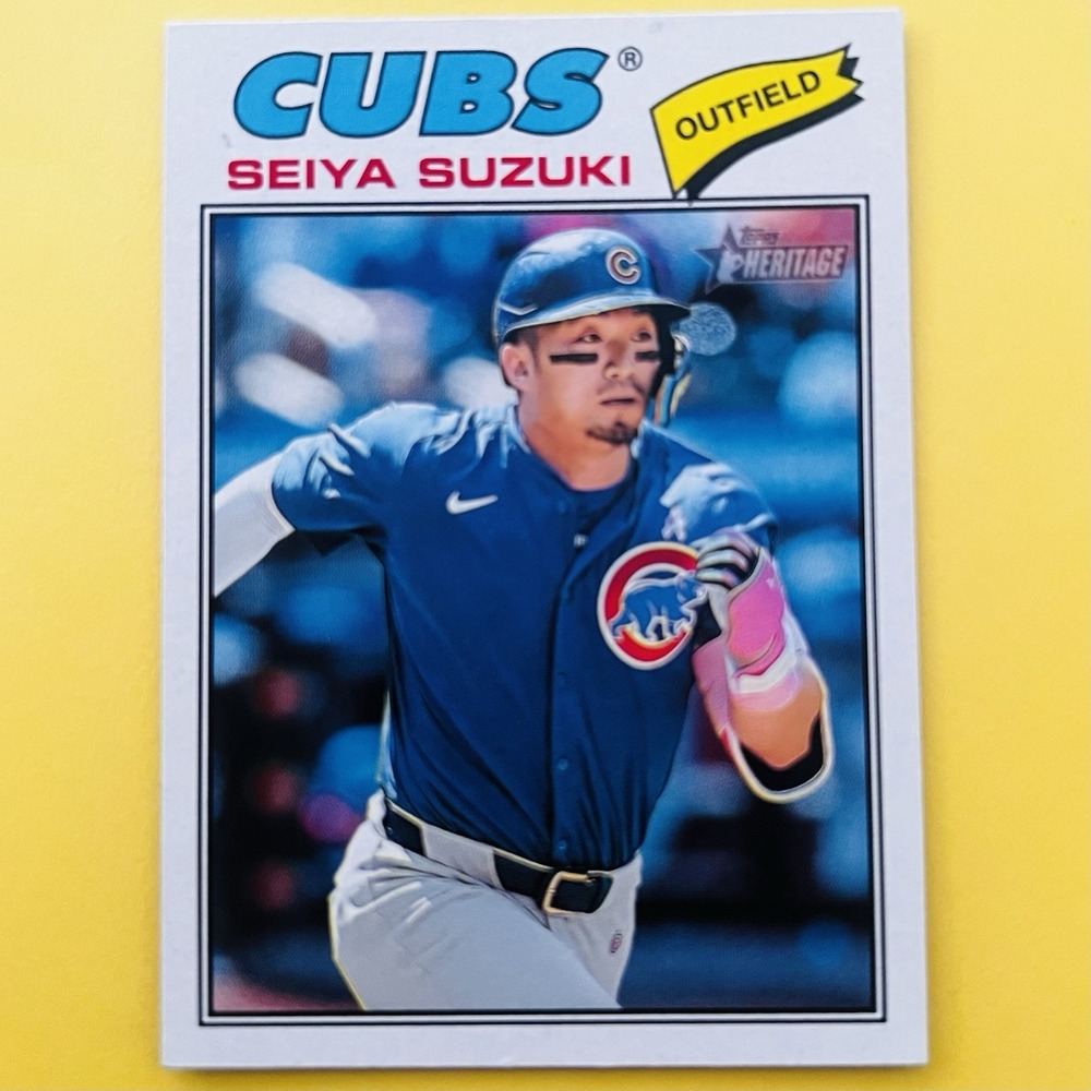 2026 Topps Heritage Baseball Seiya Suzuki #241 Chicago Cubs - Picture 1 of 3